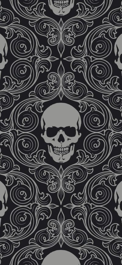 Fond d'écran iPhone Skull Tiles Background