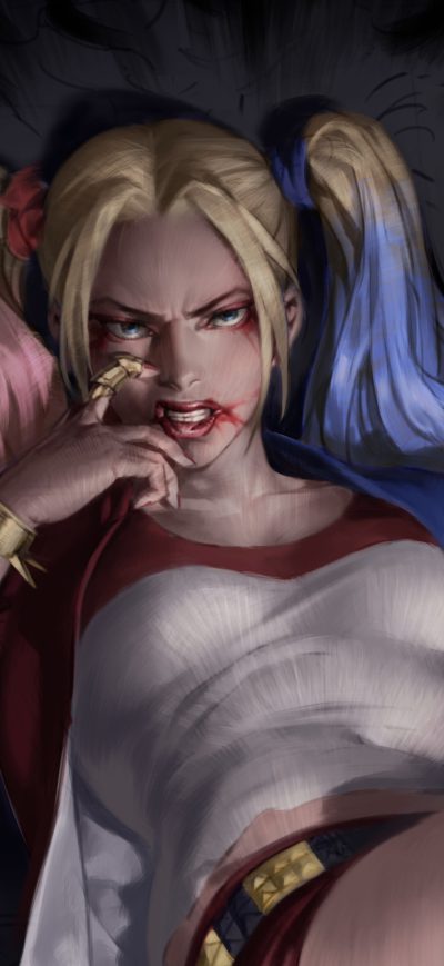 Fond d'écran Harley Quinn Arts New sur iPhone