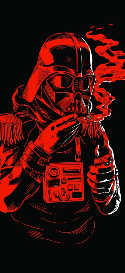 Fond d'écran iPhone Star Wars Dark Red 8k