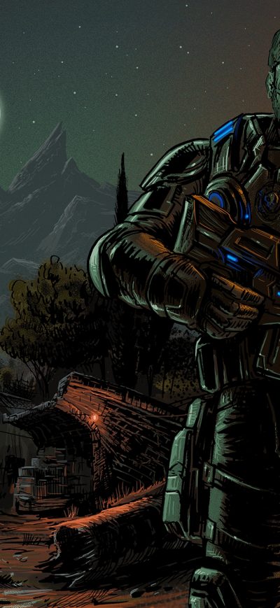 Fond d'écran iPhone Marcus Gears Of War 4