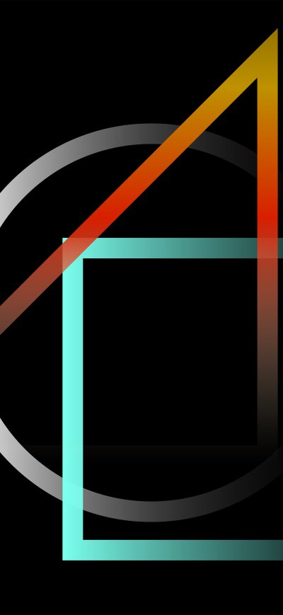 Fond d'écran iPhone Geometry Shapes Dark 8k