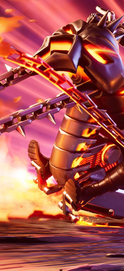 Fond d'écran iPhone Ghost Rider Fortnite 4k