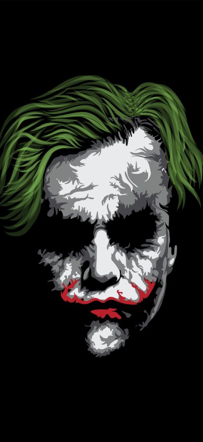 Fond d'écran Joker Face Minimalism sur iPhone