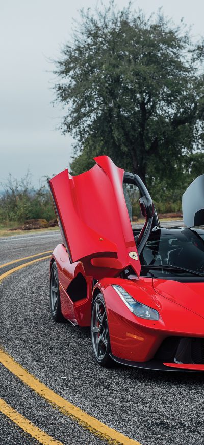 Fond d'écran iPhone LaFerrari Doors Up 4k