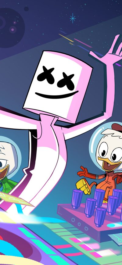 Fond d'écran iPhone Marshmello Ducktales 4k