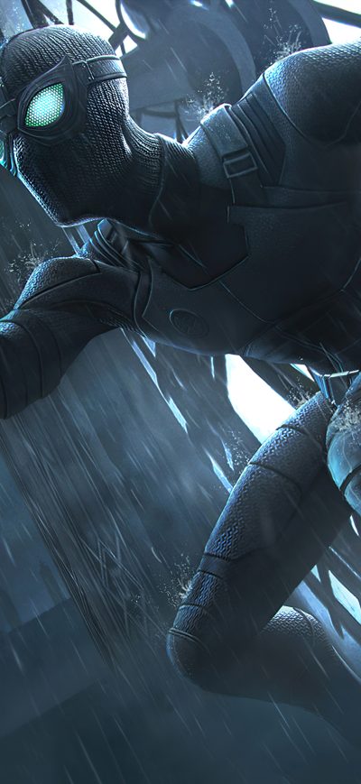 Fond d'écran iPhone Black Spiderman Marvel Contest Of Champions 4k