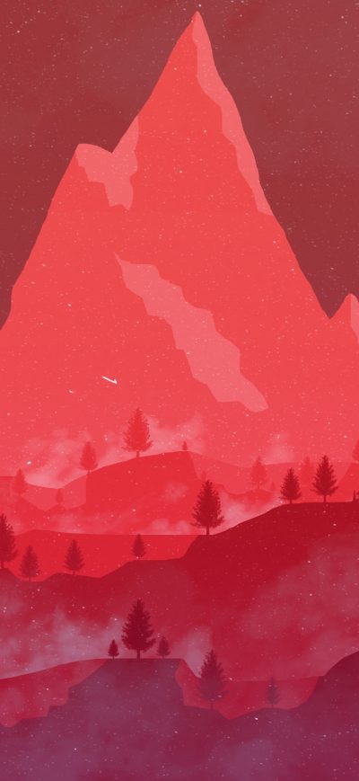Fond d'écran iPhone Red Glowing Weather 4k