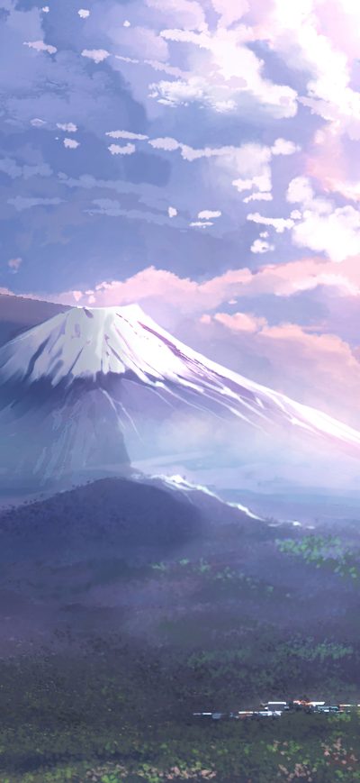 Fond d'écran iPhone Mt Fuji Scenery Art 4k