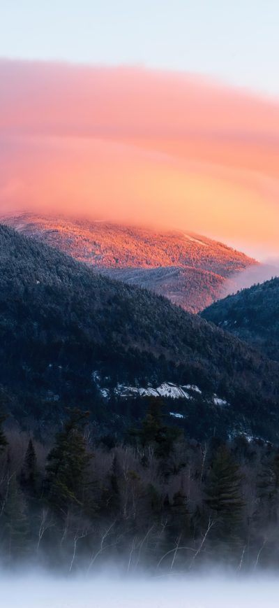 Fond d'écran iPhone Wintry Morning In The Adirondack Mountains