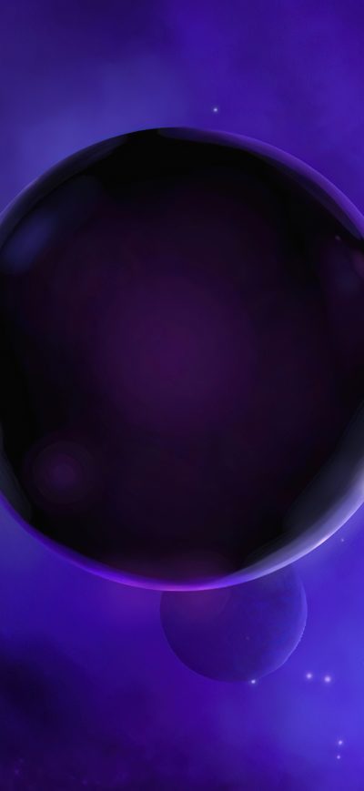 Fond d'écran iPhone Nebula Planet Digital Art 4k