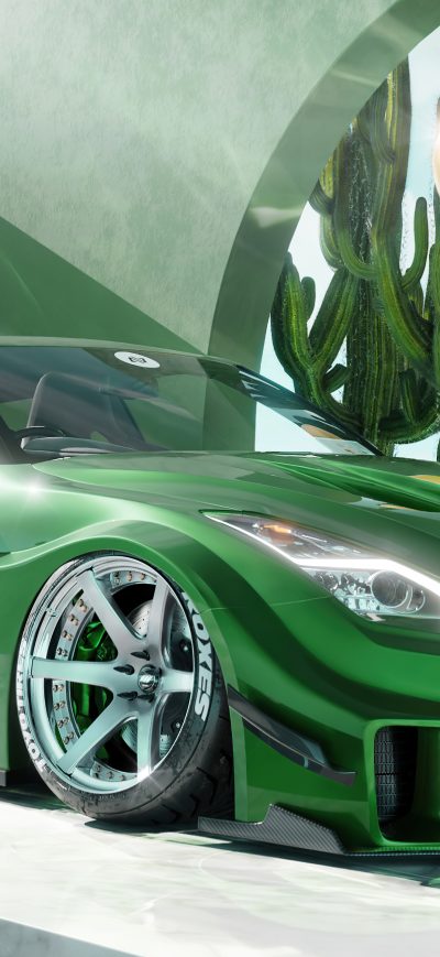 Fond d'écran iPhone Nissan GTR Liberty Walk Shooting Brake 5k