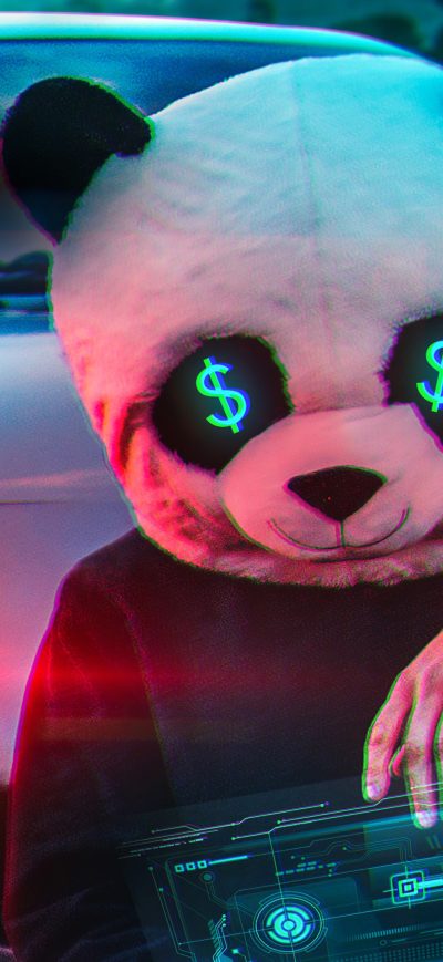 Fond d'écran iPhone Panda Money Guy 4k