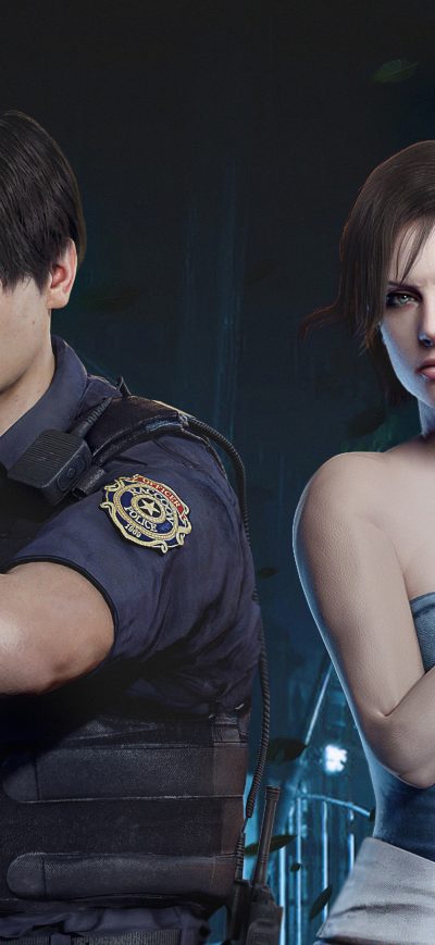 Fond d'écran iPhone Resident Evil Leon X Jil 4k