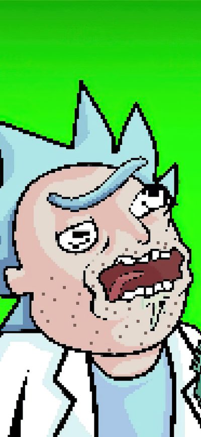Fond d'écran iPhone Rick 8 Bit