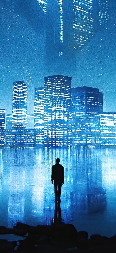 Fond d'écran iPhone My Blue City 4k