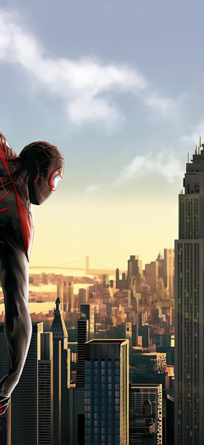 Fond d'écran iPhone Spider Man Miles 4k 2020