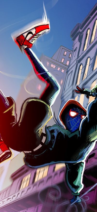 Fond d'écran iPhone Spider Verse Spider Man Art