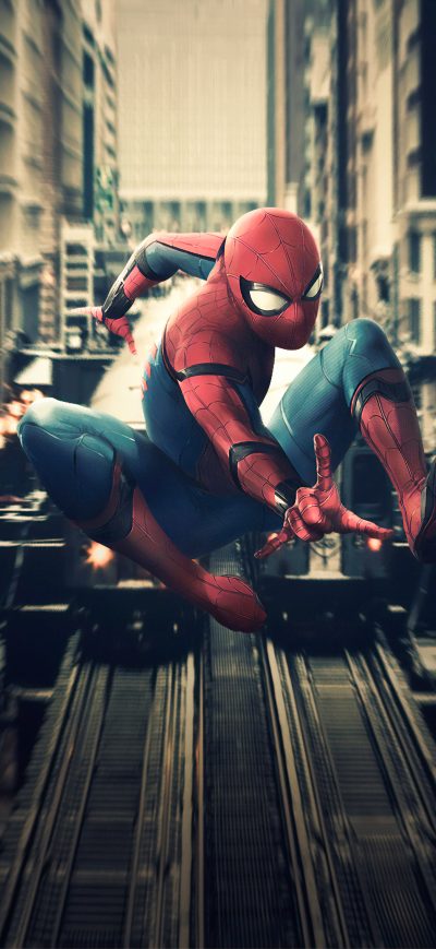Fond d'écran iPhone Spiderman In Action 4k