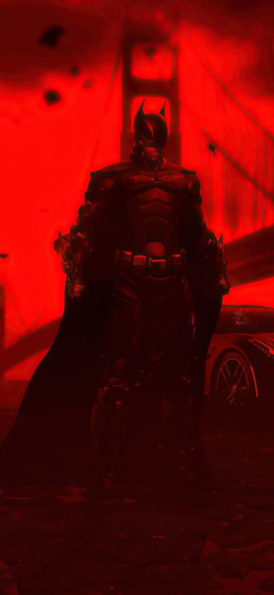 Fond d'écran iPhone Red Is The New Colour Batman