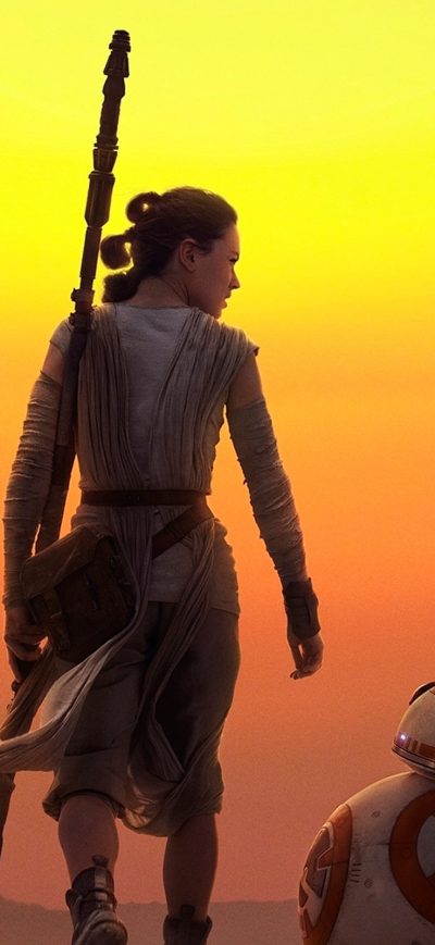Fond d'écran iPhone Rey BB8 Star Wars
