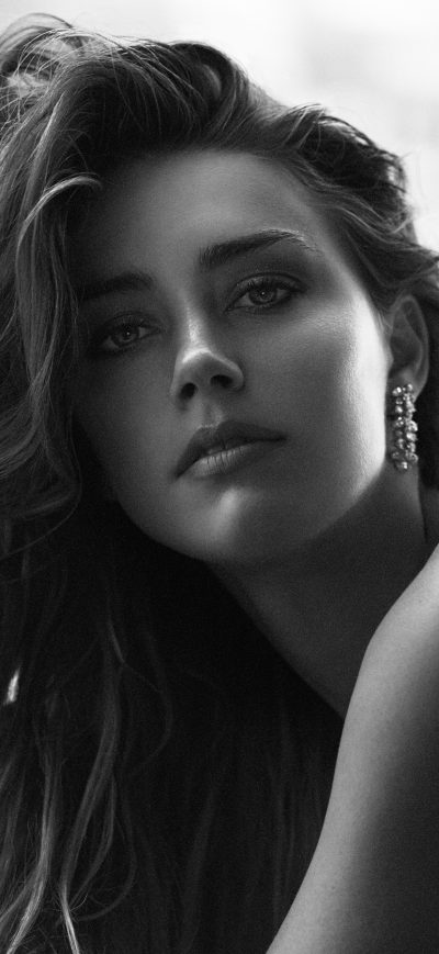 Fond d'écran iPhone Amber Heard Black And White