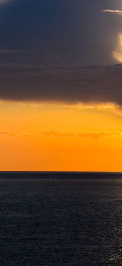 Fond d'écran iPhone Horizon Sea Sky Clouds 4k