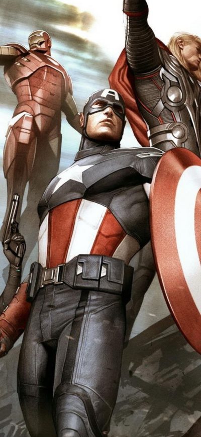 Fond d'écran iPhone Avengers Marvel Comics Artwork