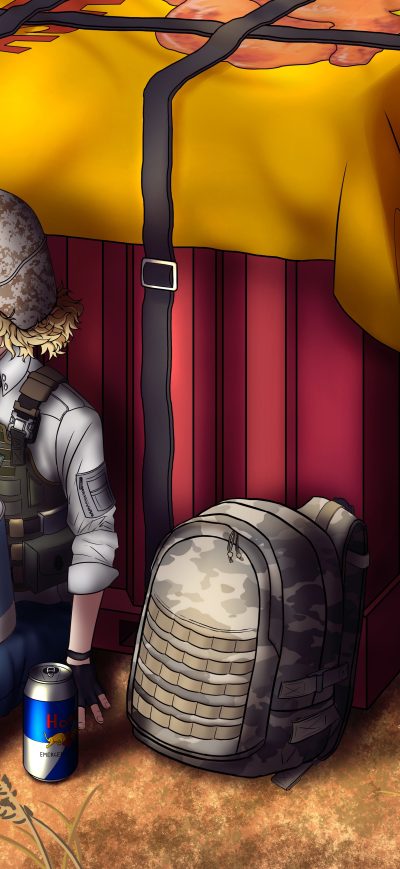 Fond d'écran iPhone Pubg Air Drop Anime Art 8k
