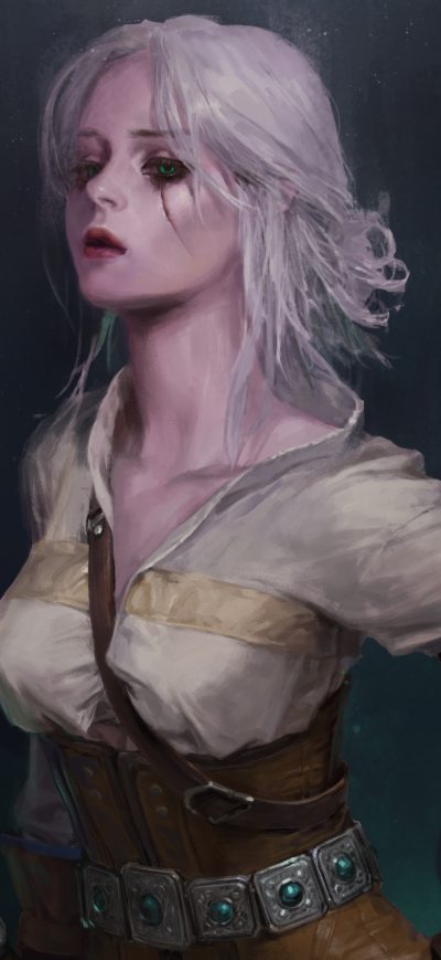 Fond d'écran iPhone Ciri The Witcher 3 Wild Hunt Artwork