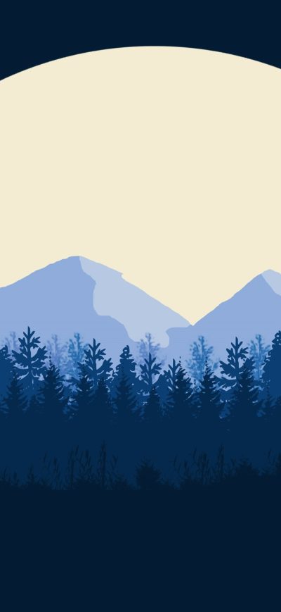 Fond d'écran iPhone Minimalist Mountains