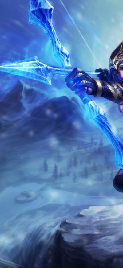 Fond d'écran Ashe Legue Of Legends 4k sur iPhone