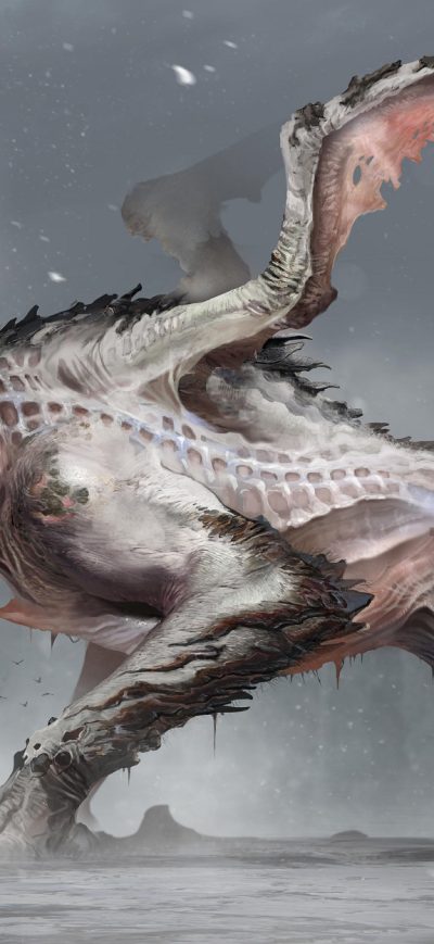 Fond d'écran iPhone Dragon God Of War Concept Art