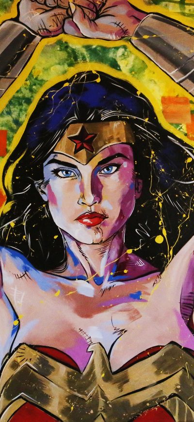 Fond d'écran iPhone Wonder Woman Painting Art 5k