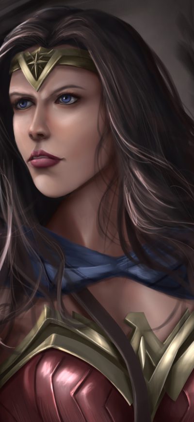 Fond d'écran iPhone 4k Wonder Woman Warrior