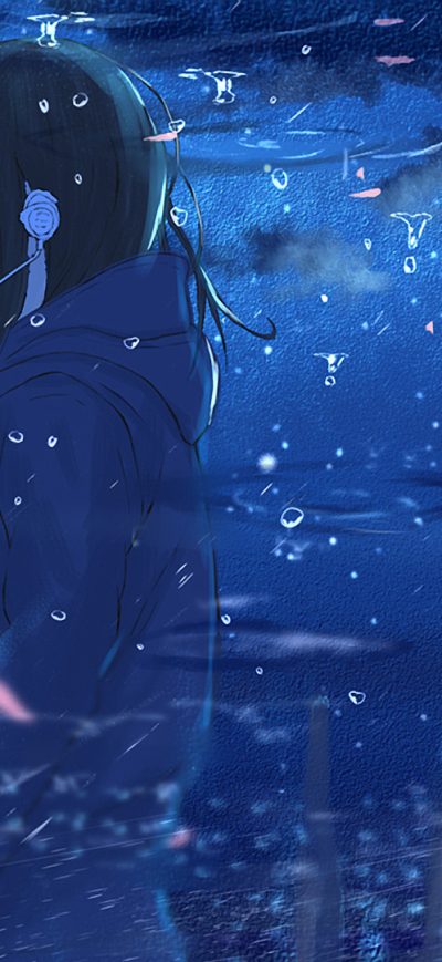 Fond d'écran iPhone Anime Girl Reflection Water