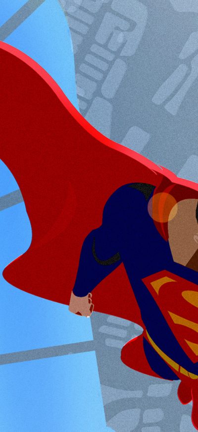 Fond d'écran iPhone Superman Digital Art Minimalist
