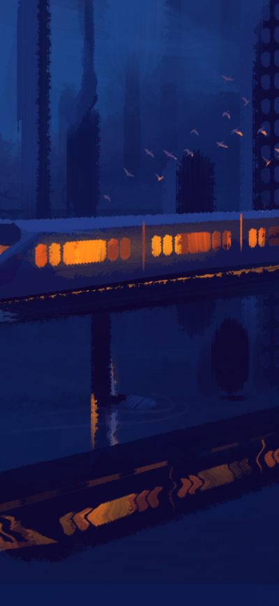 Fond d'écran iPhone City Metro Painting