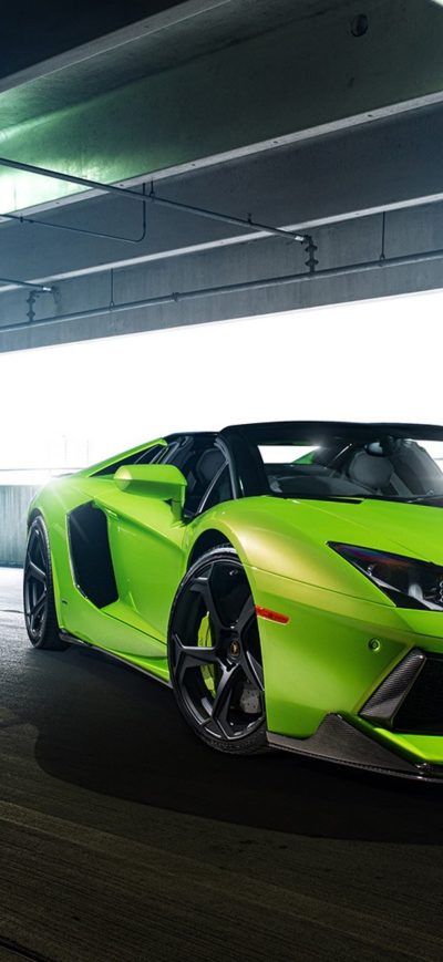 Fond d'écran iPhone Lamborghini Green