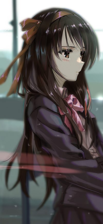 Fond d'écran The Melancholy Of Haruhi Suzumiya 4k sur iPhone