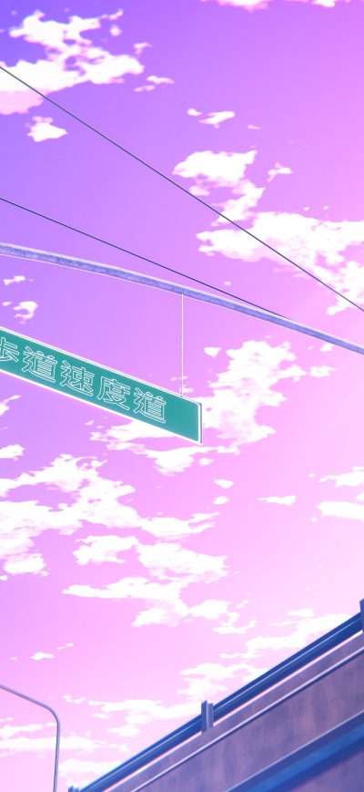 Fond d'écran iPhone Traffic Lights Anime 4k