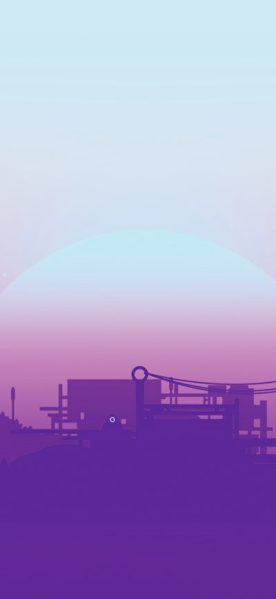 Fond d'écran iPhone Construction Morning Illustration