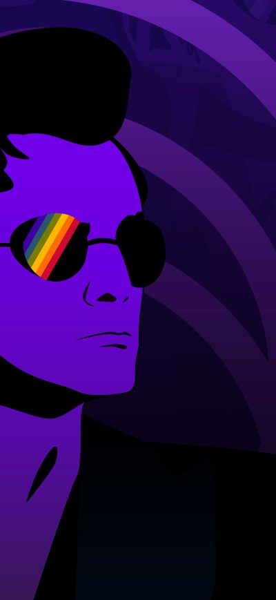 Fond d'écran iPhone Crowley Cool Boy Glasses Colorful 4k