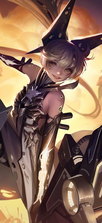 Fond d'écran iPhone Blade Girl Scifi 4k