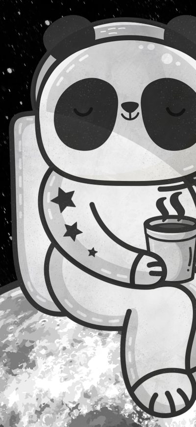 Fond d'écran iPhone Little Astronaut Having Tea On Moon 4k