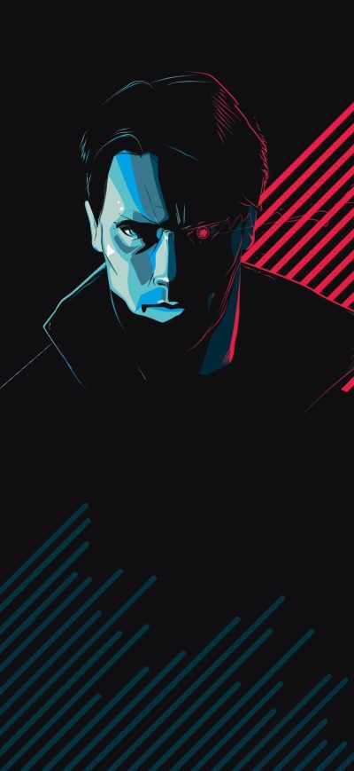 Fond d'écran iPhone Terminator Minimal Art 4k
