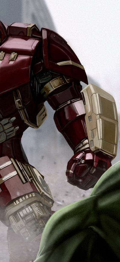 Fond d'écran iPhone Iron Man Hulkbuster VS The Hulk