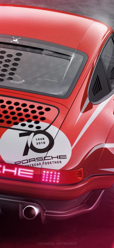 Fond d'écran iPhone Porsche 911 Rear 4k Art
