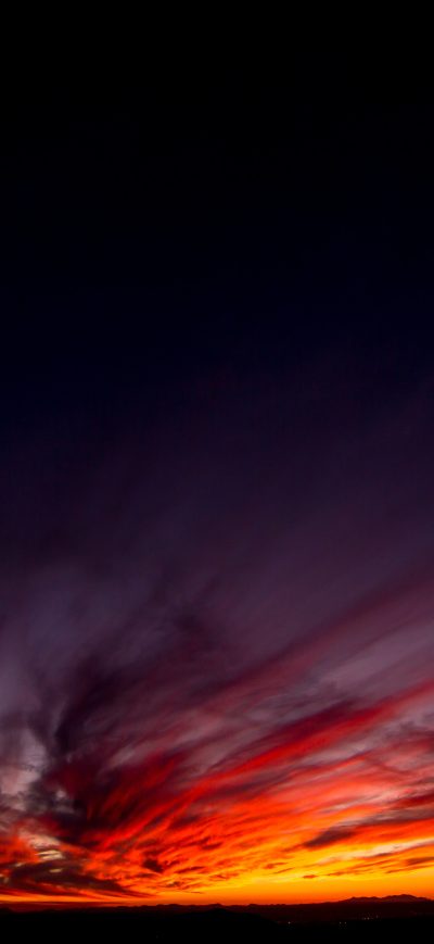 Fond d'écran iPhone Dark Sunset Evening 5k