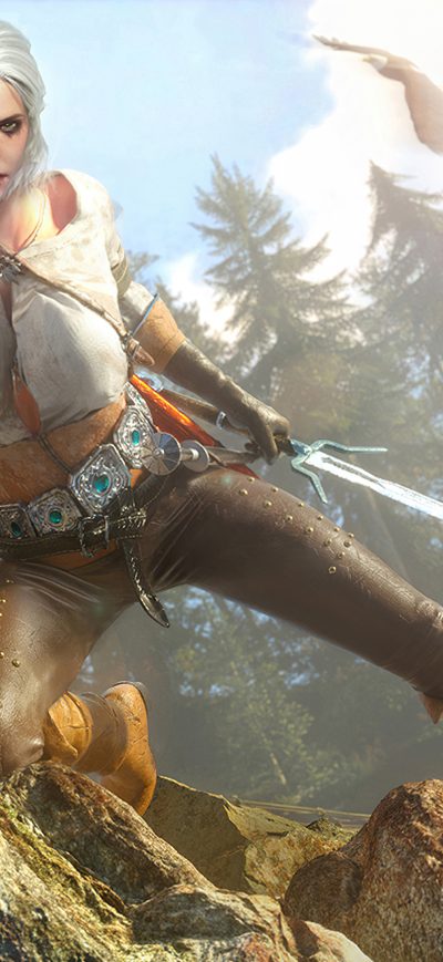 Fond d'écran iPhone Ciri The Witcher Wild Hunt 3 5k
