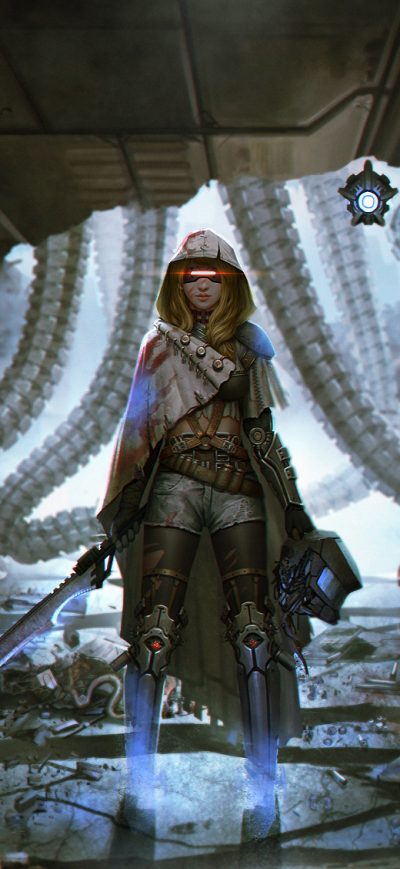 Fond d'écran iPhone Cyberpunk Girl